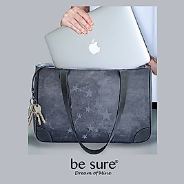 BAŞAK BURCU ANTRASİT RESİMLİ KADIN OMUZ ÇANTASI